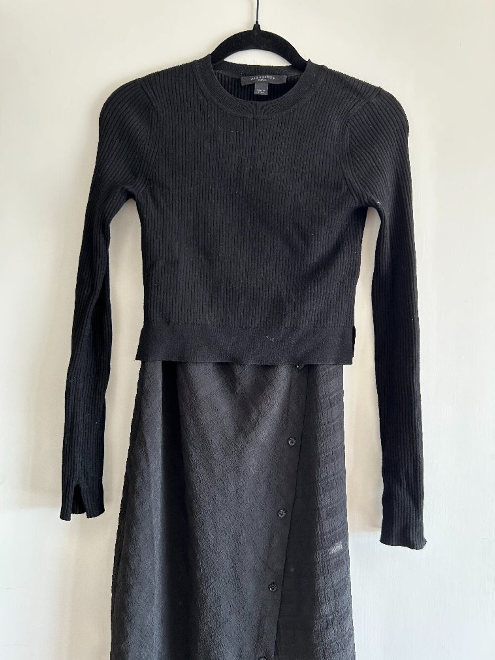 rag & bone Slip Dress + Crop Sweater